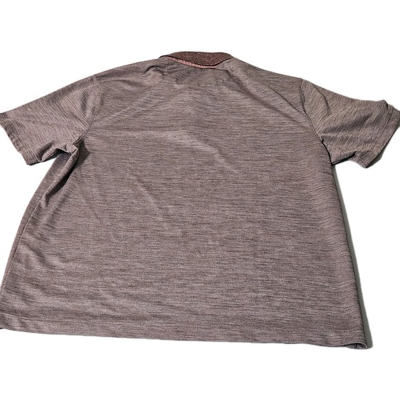 UNTUCKIT Shirt Mens L Camp Collar Button Polo Short Sleeve Purple Stretch - Picture 3 of 4